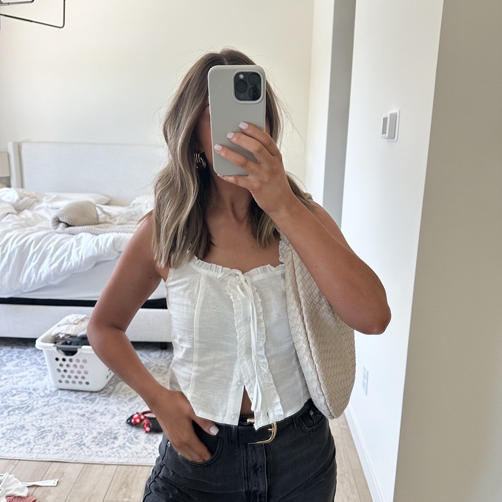 White Women's Crop Top